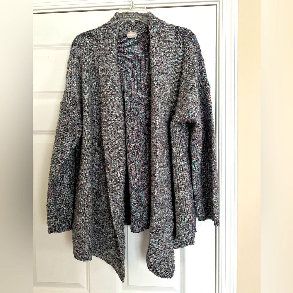 Chicos open front sweater.  Size 3 
Warm and cozy